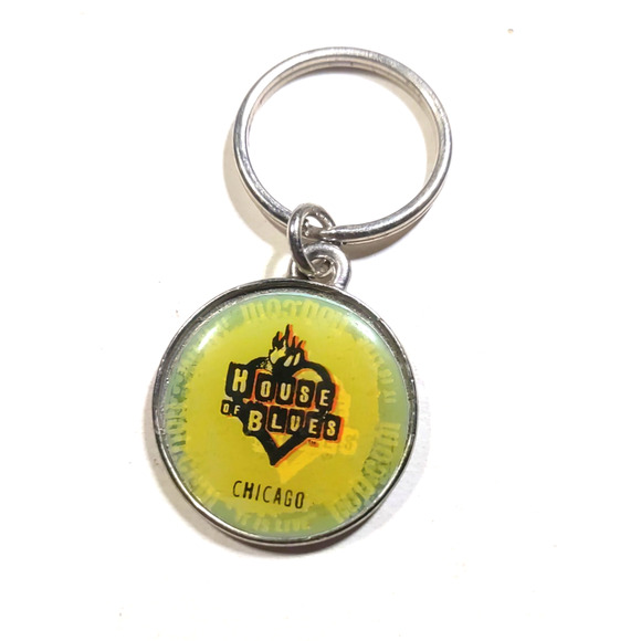 House Of Blues Chicago Metal Keychain Made In USA - Picture 1 of 6